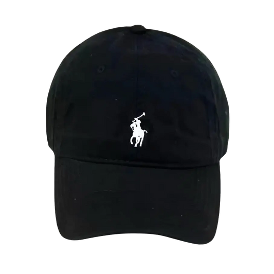 Ralph Lauren Cap Black  - Vendor BOSS VENDZ